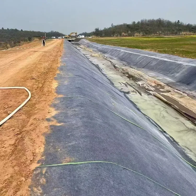 Manta de concreto para lagoa de aquicultura